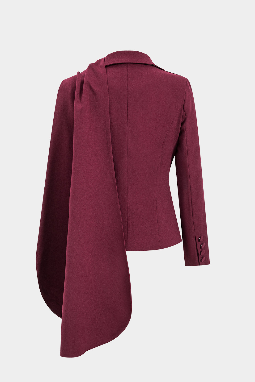 ÇokRenkliDesenli PatchworkUzunKollu Çentikli Yaka Blazer