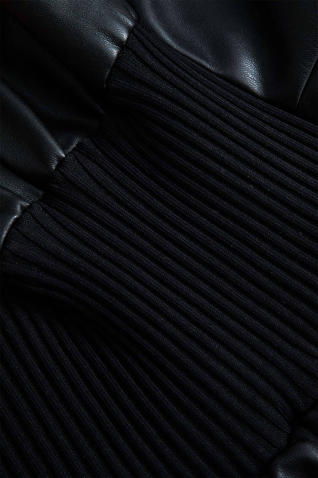 Antrasit Siyah Suni Derili Patchworklı Blazer Modeli