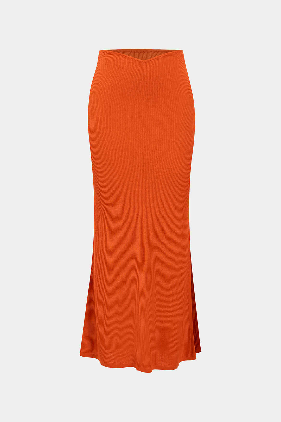 Düz Örgü Yırtmaç Etek