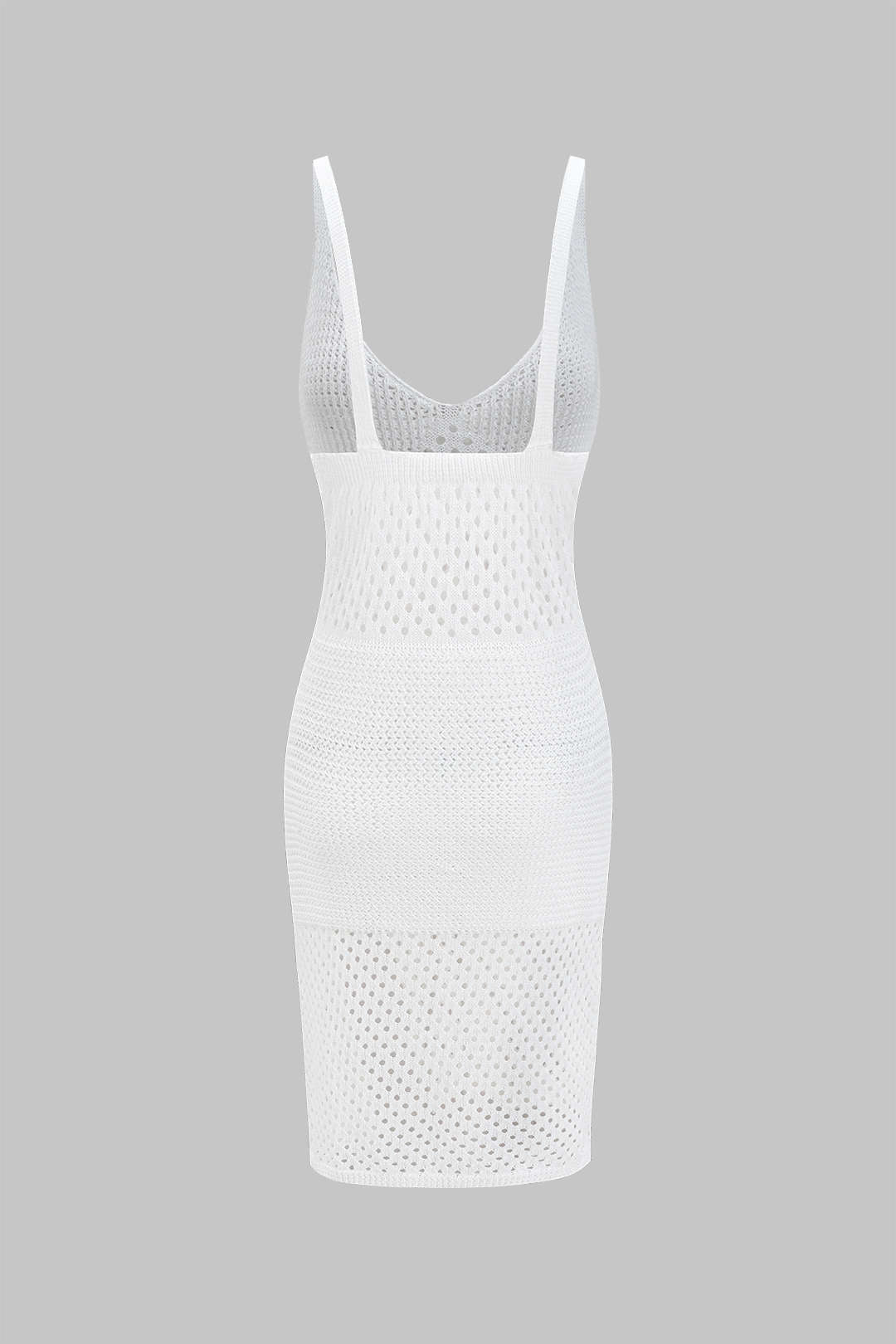 Örgü Boşluklu Kayma Yırtmaçlı Elbise