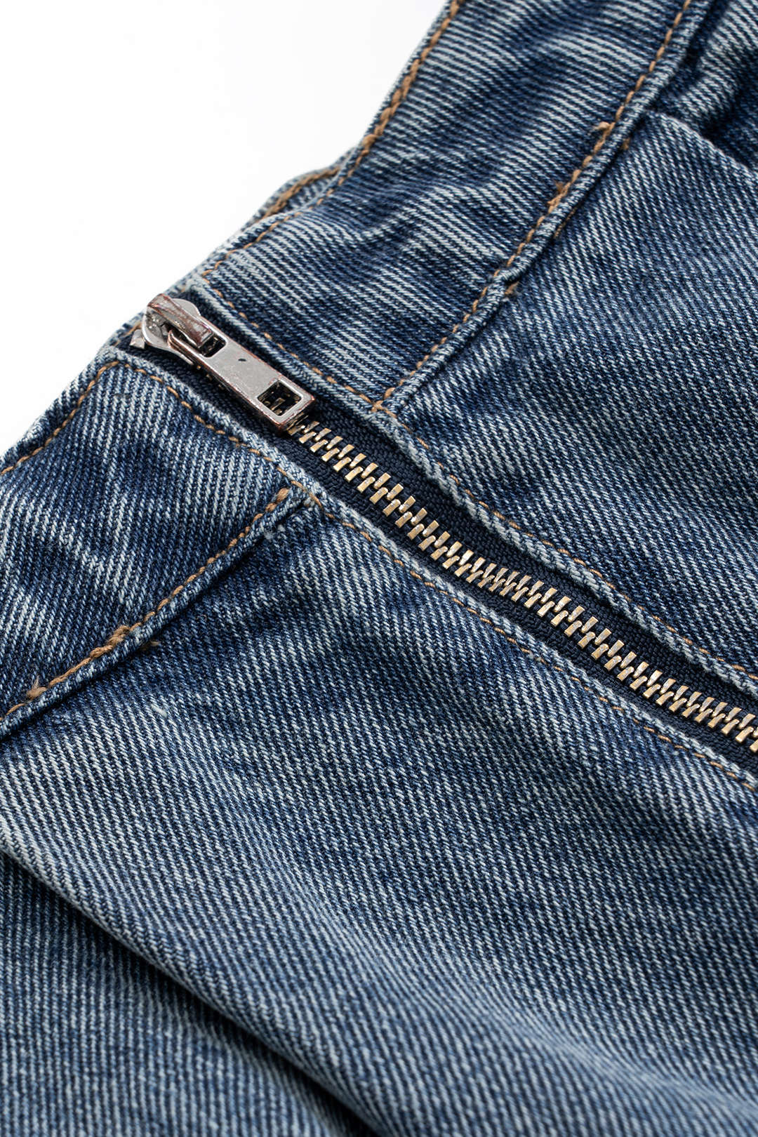 Denim Puf Etek Mini Skirt