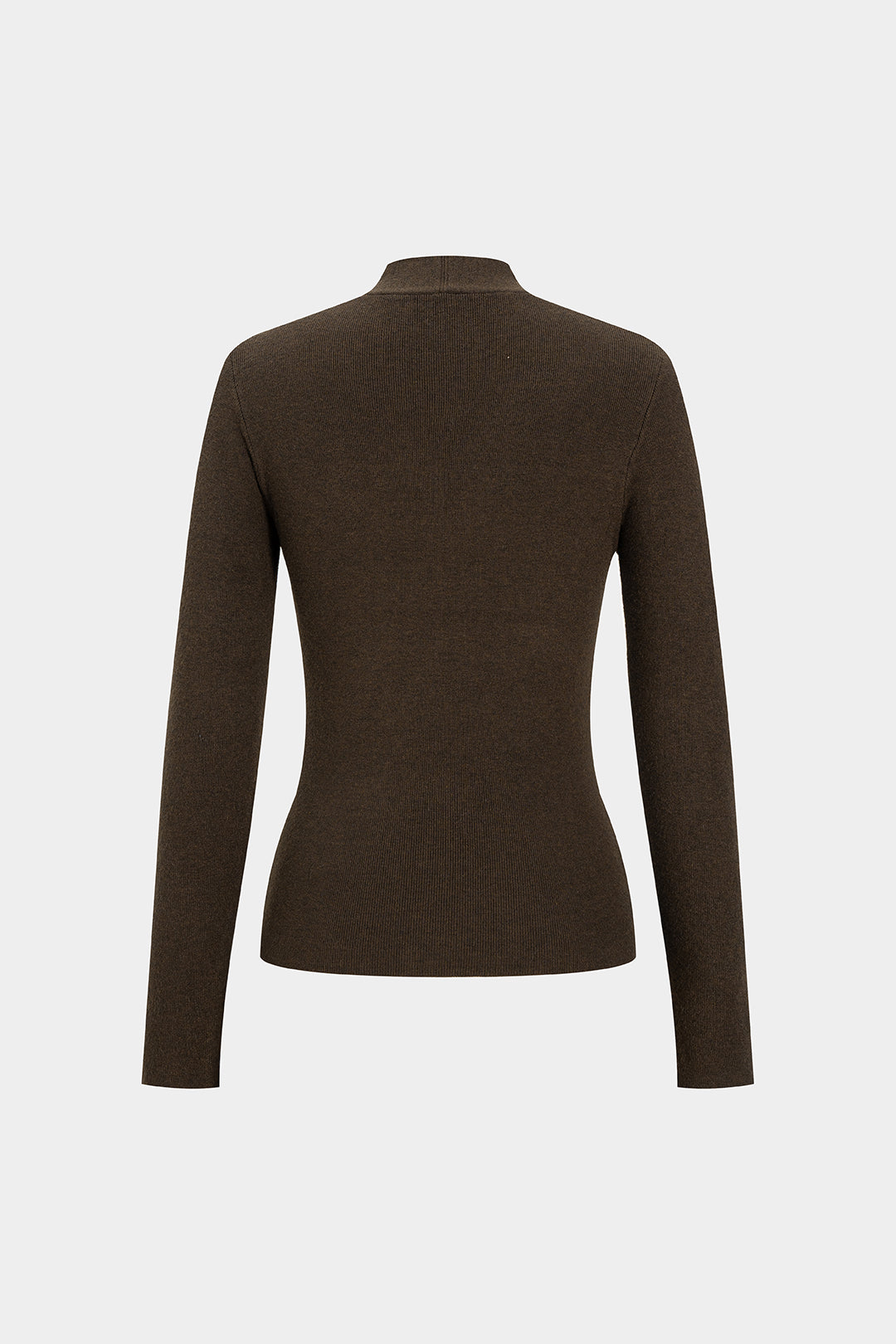 Sade Temel V Yaka Uzun Kollu Jersey Üst Polyester Elastan