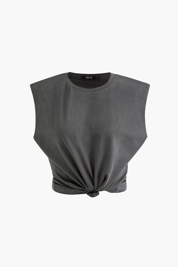 Basic Düz Kolsuz Tişört