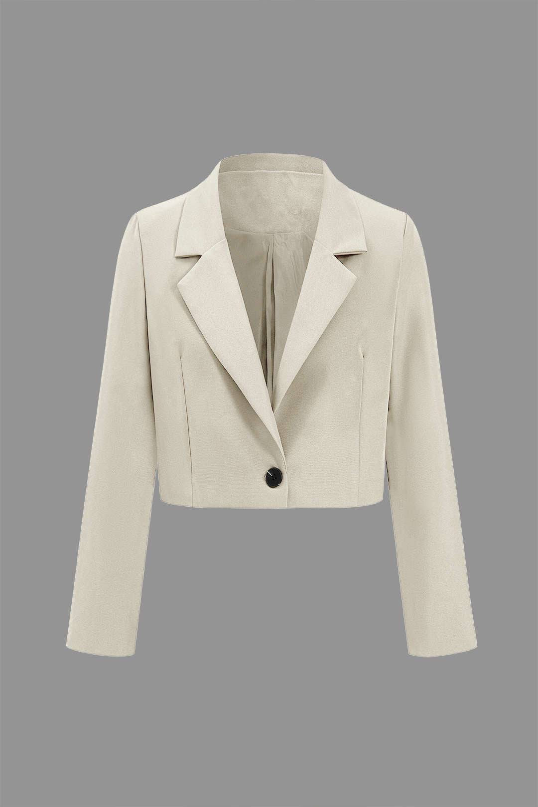 Siyah Kadife Düğmeli Blazer