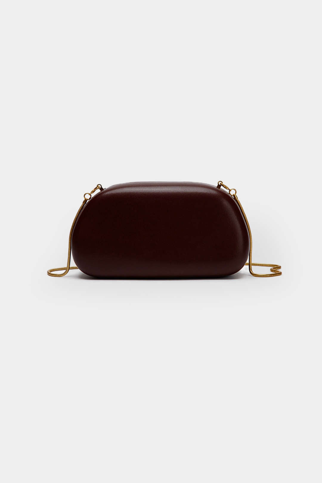 Suni Deri Metal Dekor Clutch Çanta