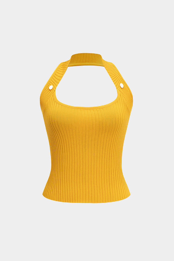 Halter Yaka Sırt Açık Kolsuz Atlet