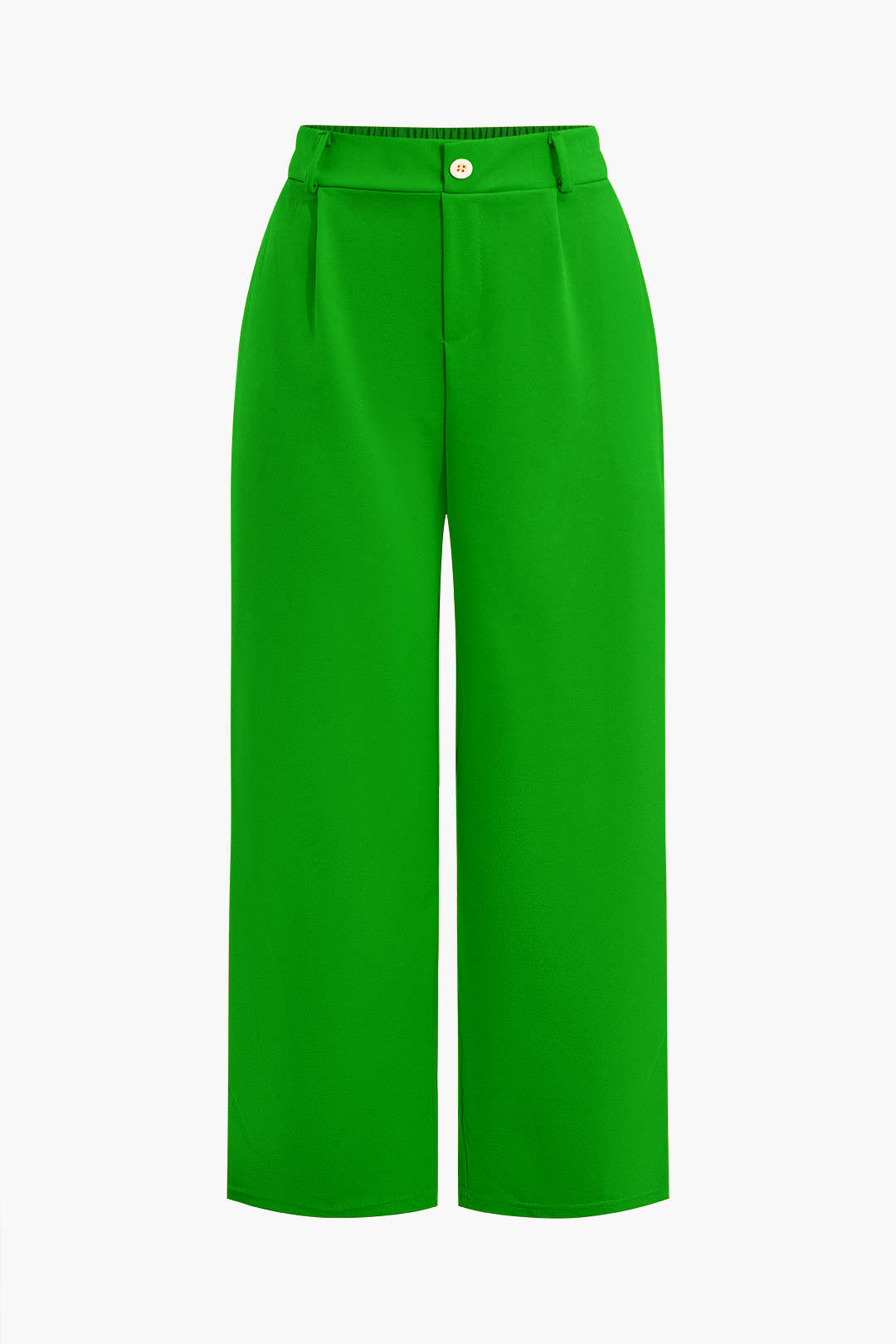 Basic Düz Kolsuz Bluz ve Düz Paça Pantolon Takımı