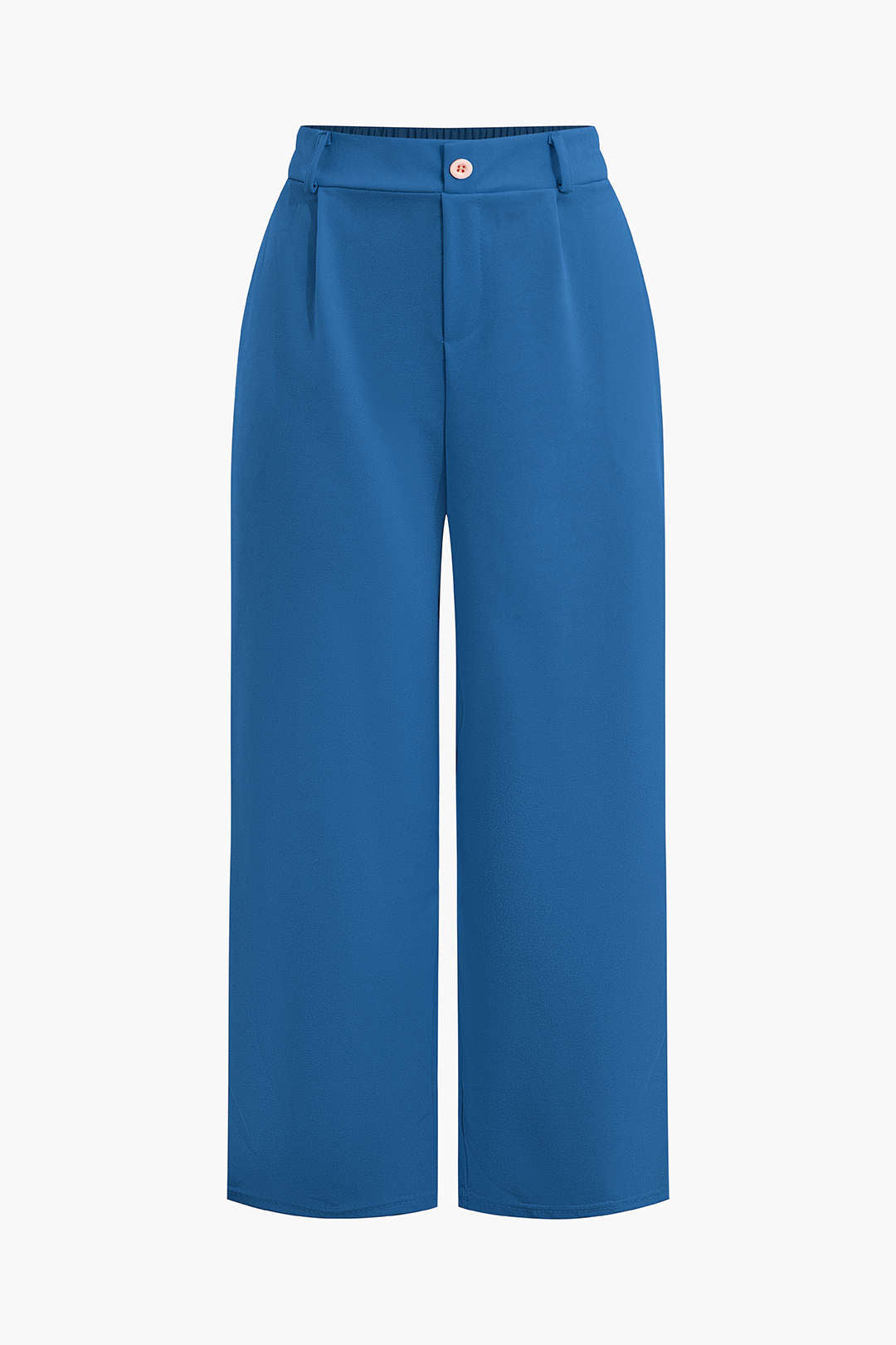 Basic Düz Kolsuz Bluz ve Düz Paça Pantolon Takımı