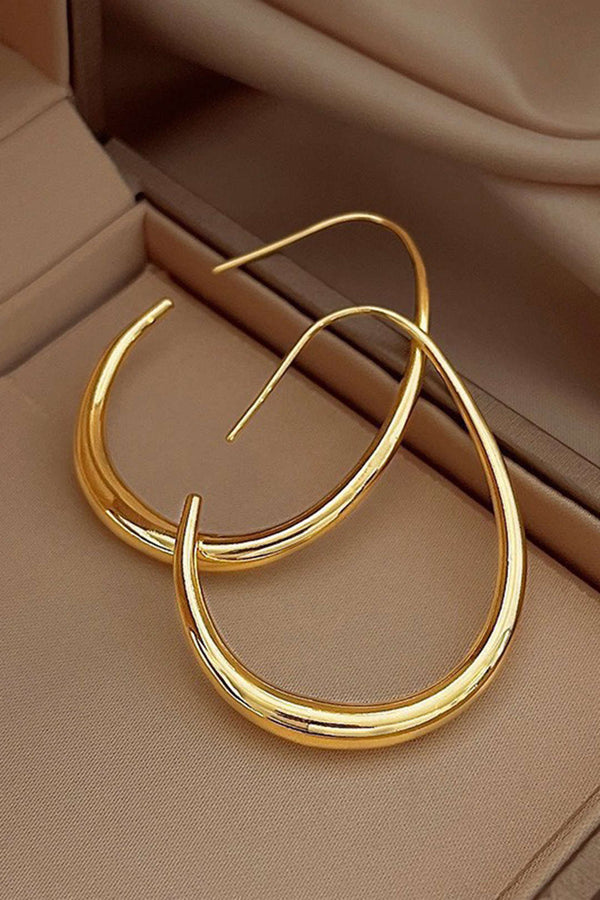 Metal Oval Küpe