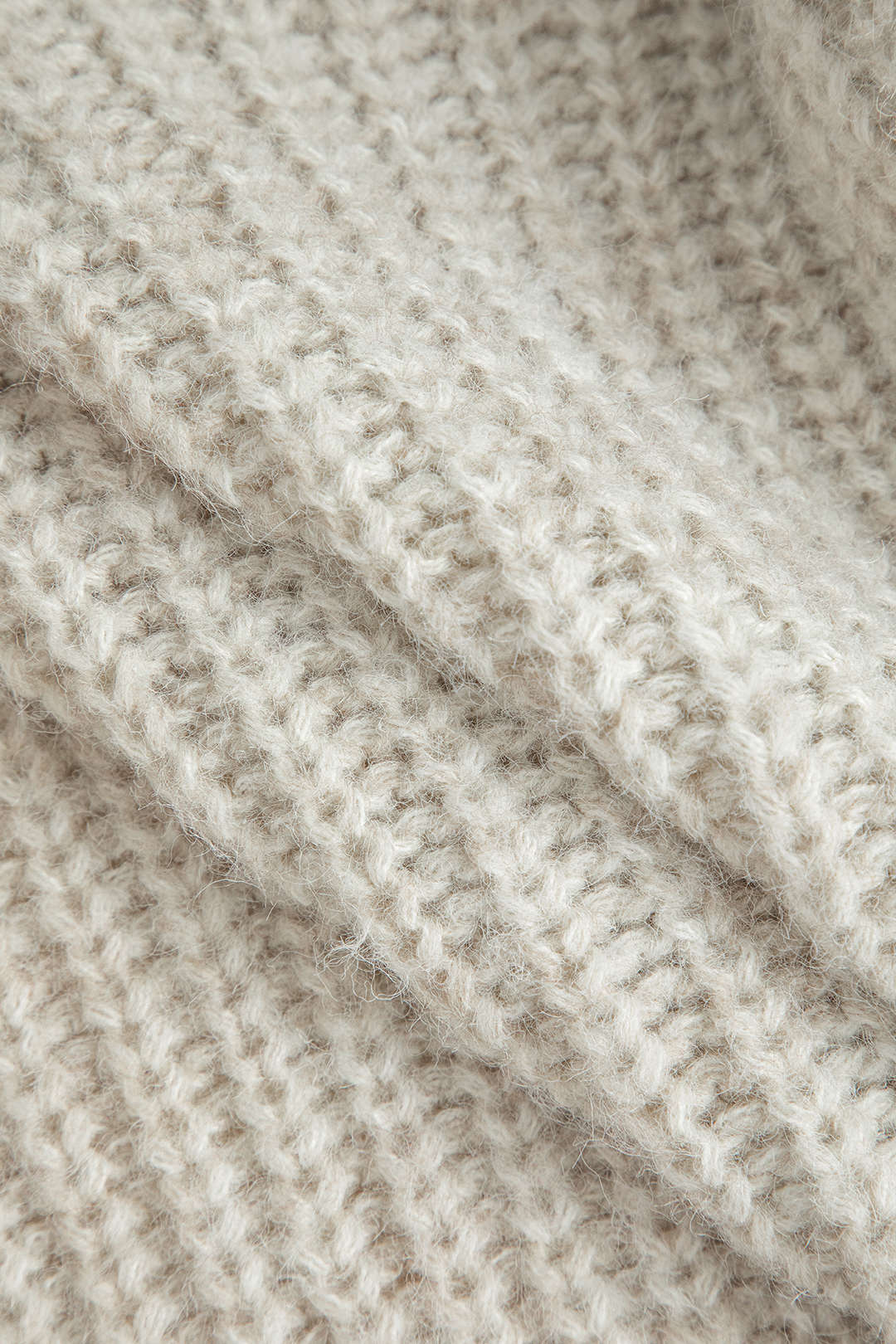 İndigo Patchwork Cepli Düğmeli Yün Karışımlı Şık Hırka