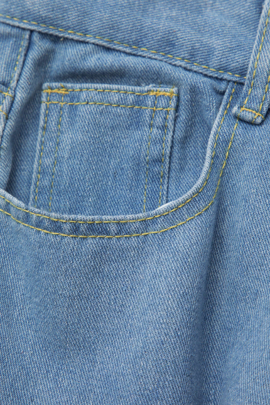 Çok Cepli Rulo Kenar Geniş Paça Kargo Jean