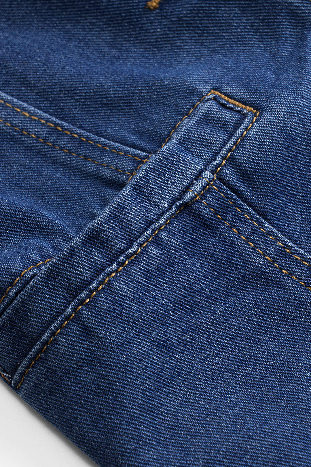 Denim Düğmeli Cepli Kemerli Atlet Üst ve Şort Takımı