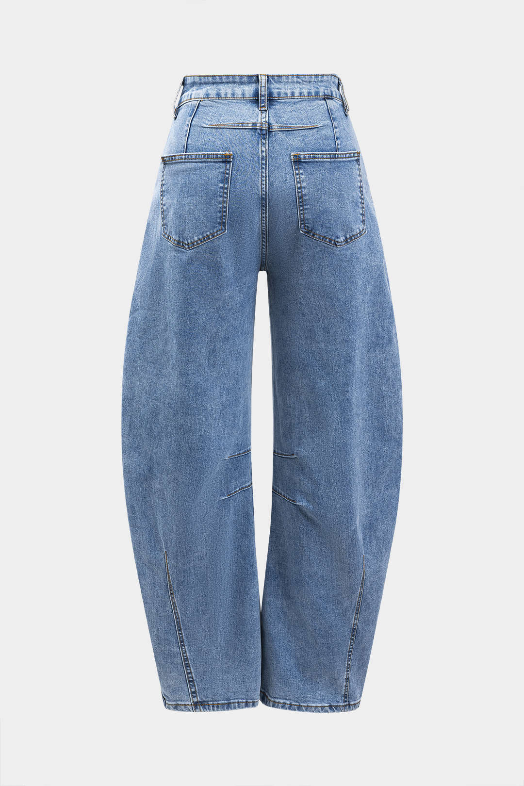 Mavi Denim Butonlu Cepli Geniş Paça Rahat Kesim Ceket