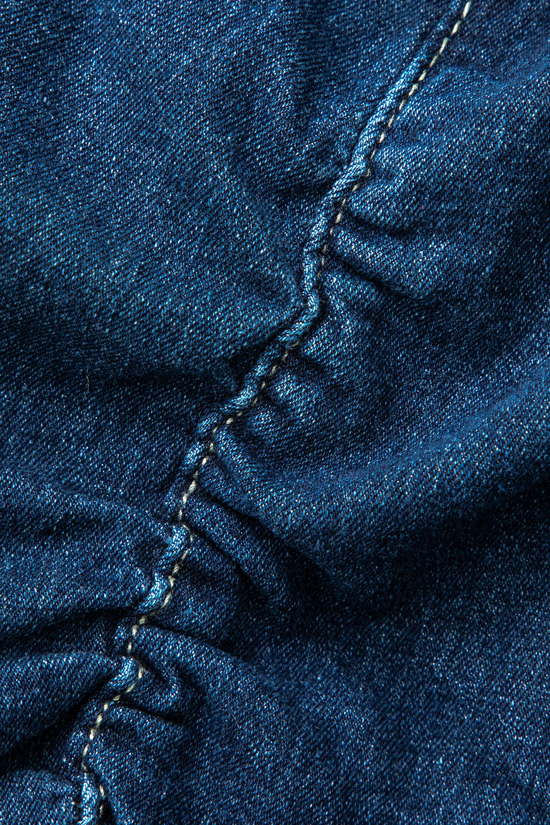 V-Bel Lastik Tokalı Flap Cebli Denim Kargo Etek