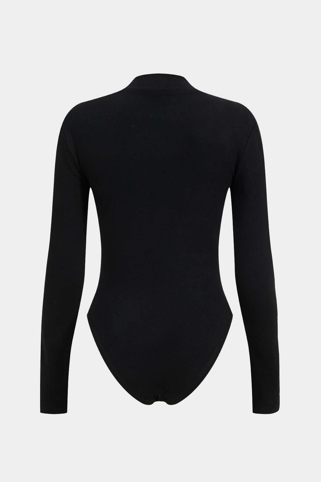 Parçalı Patchwork Suni Derili Uzun Kollu Bodysuit Desenli