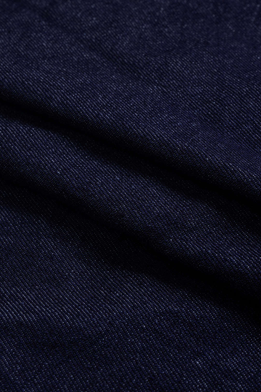 Lacivert Denim Düğme Bel Kemerli Büzgülü Kısa Elbise