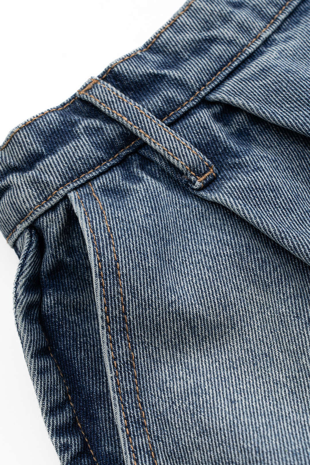 Denim Puf Etek Mini Skirt