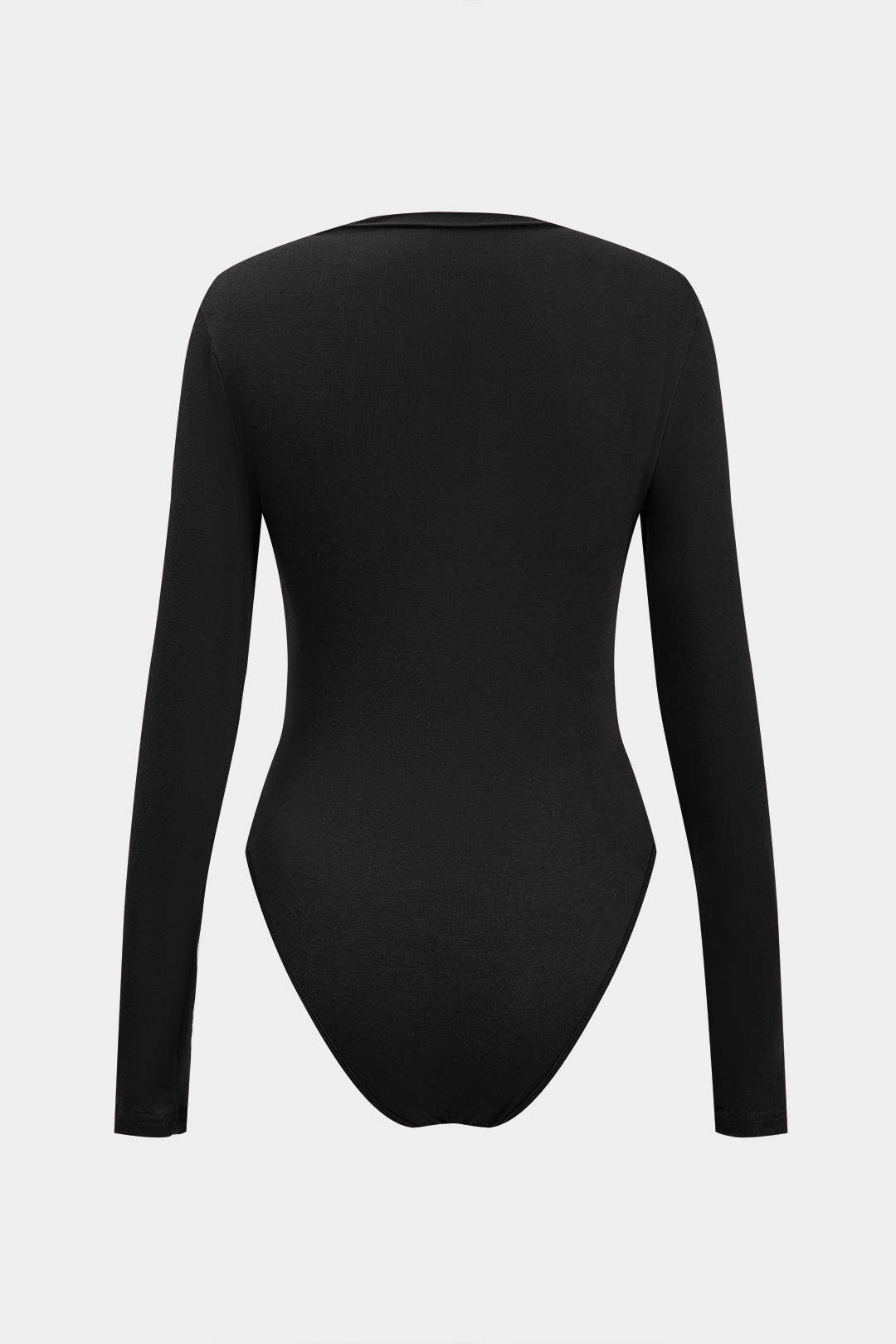 Örgü Büzgülü Uzun Kollu Bodysuit Kadın Modası Günlük Şık