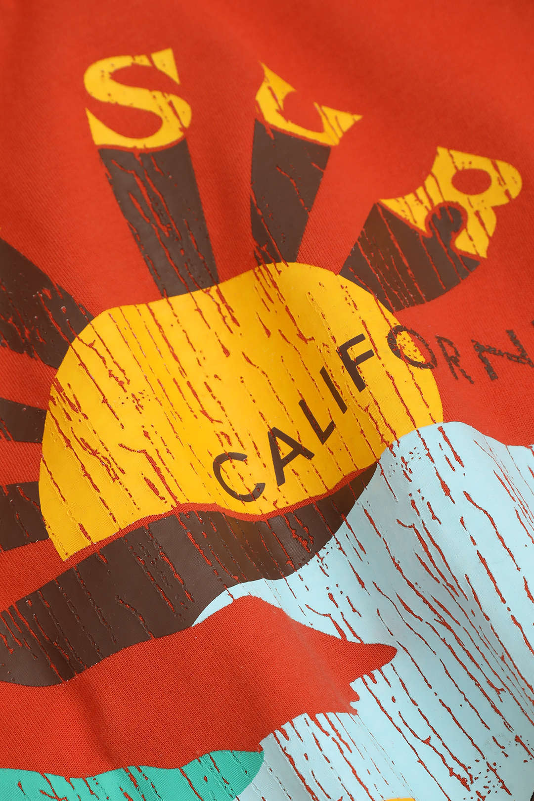 Big Sur Grafik Yastıklı Omuz Knaut Hem Tişört