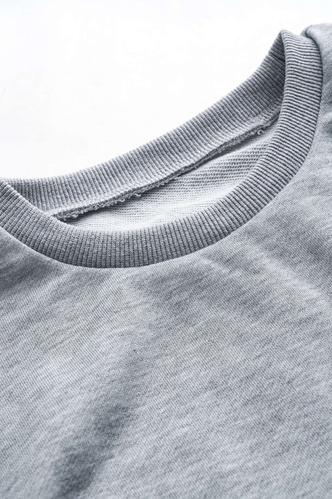 Yuvarlak Yaka Kemerli Uzun Kollu Sweatshirt Günlük Rahat