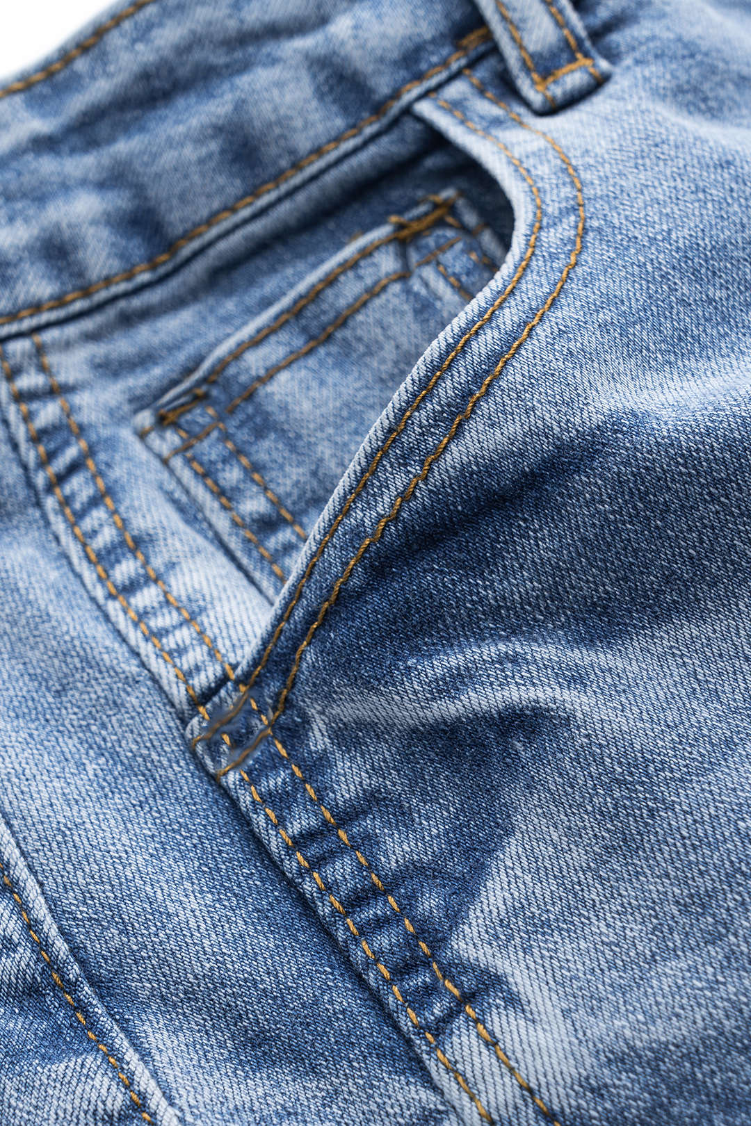 Mavi Denim Butonlu Cepli Geniş Paça Rahat Kesim Ceket