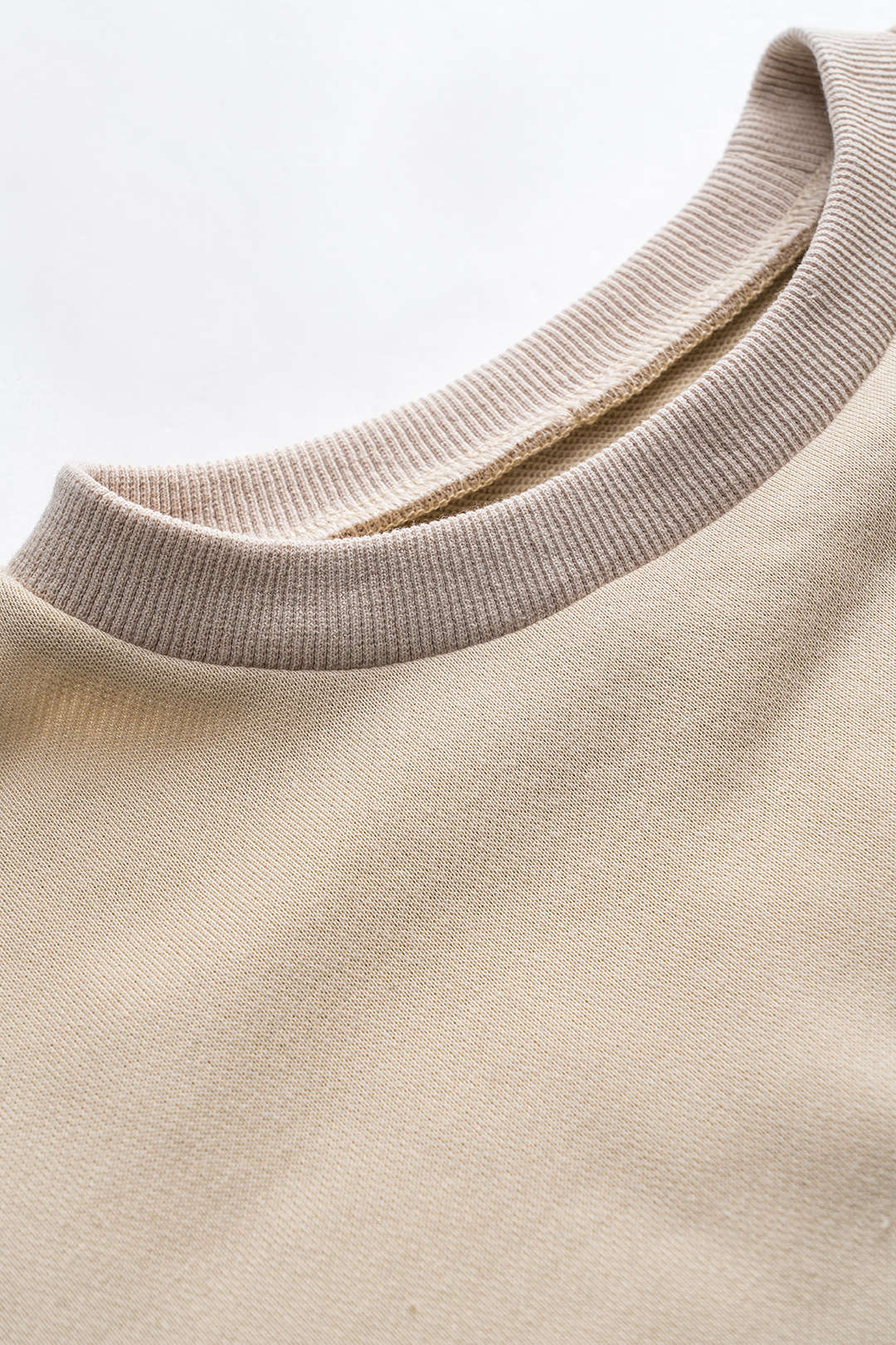 Yuvarlak Yaka Kemerli Uzun Kollu Sweatshirt Günlük Rahat