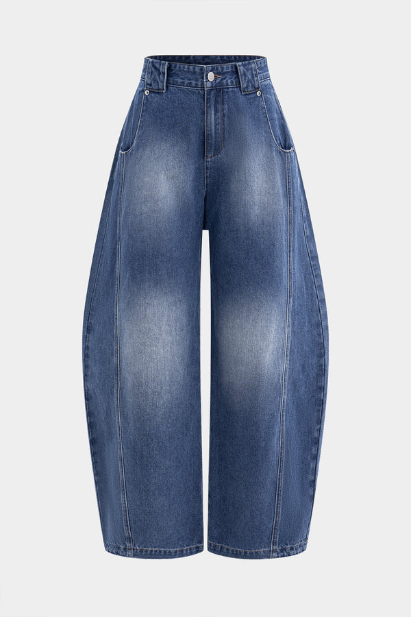 Denim Geniş Paça Varil Jeanler