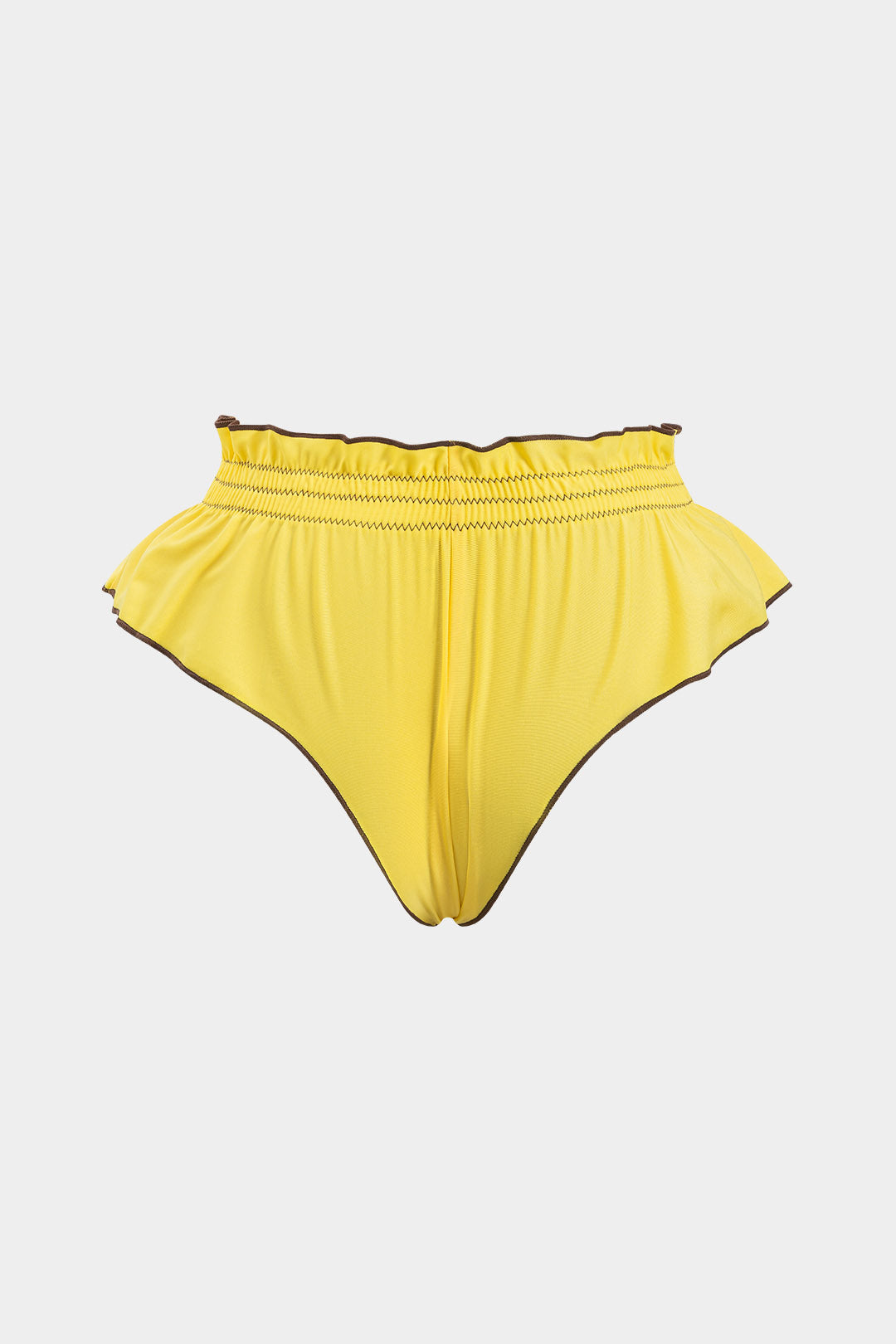 Volanlı Kırışık Bikini Seti