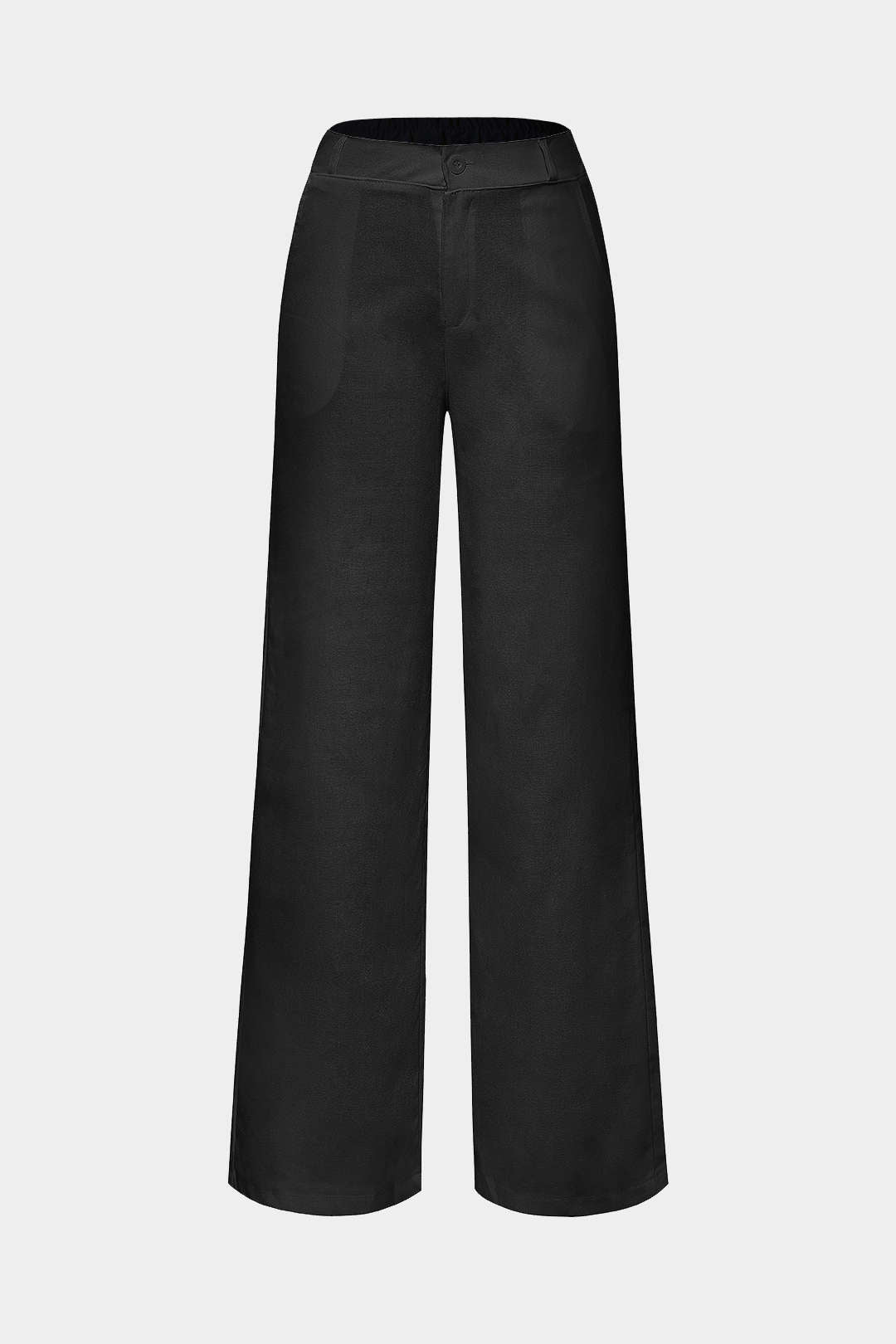 Basic Keten Karışım Düz Kesim Pantolon