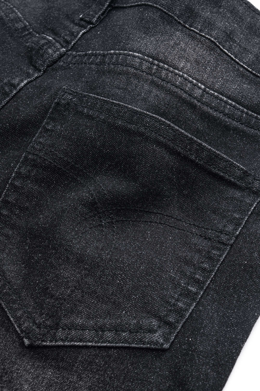 Yırtık Kesik Buton Cepli Geniş Paça Kot Pantolon