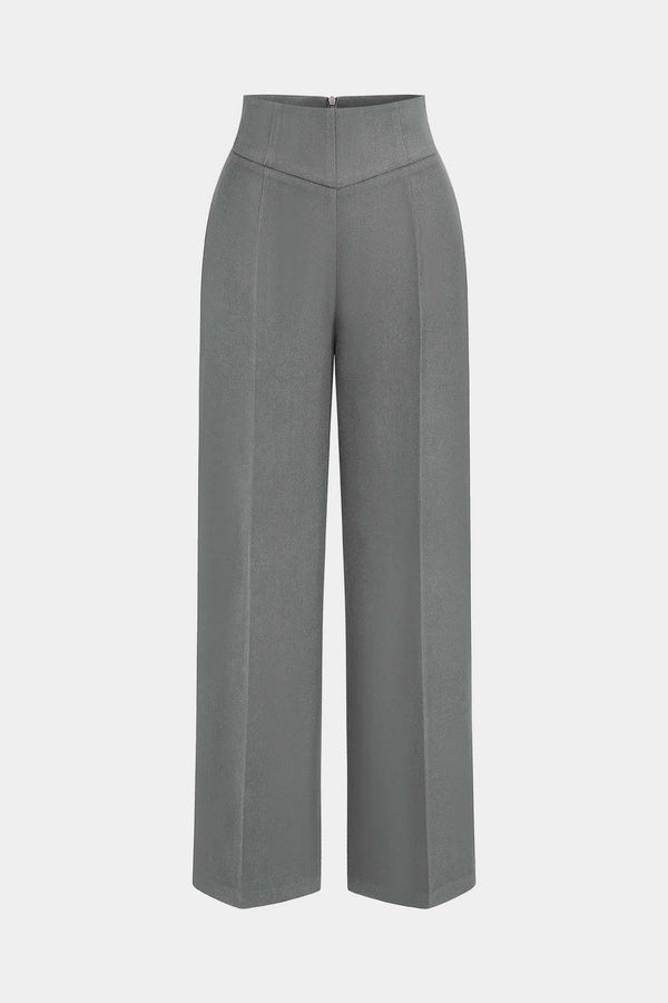 Basic Yüksek Bel Geniş Paça Pantolon
