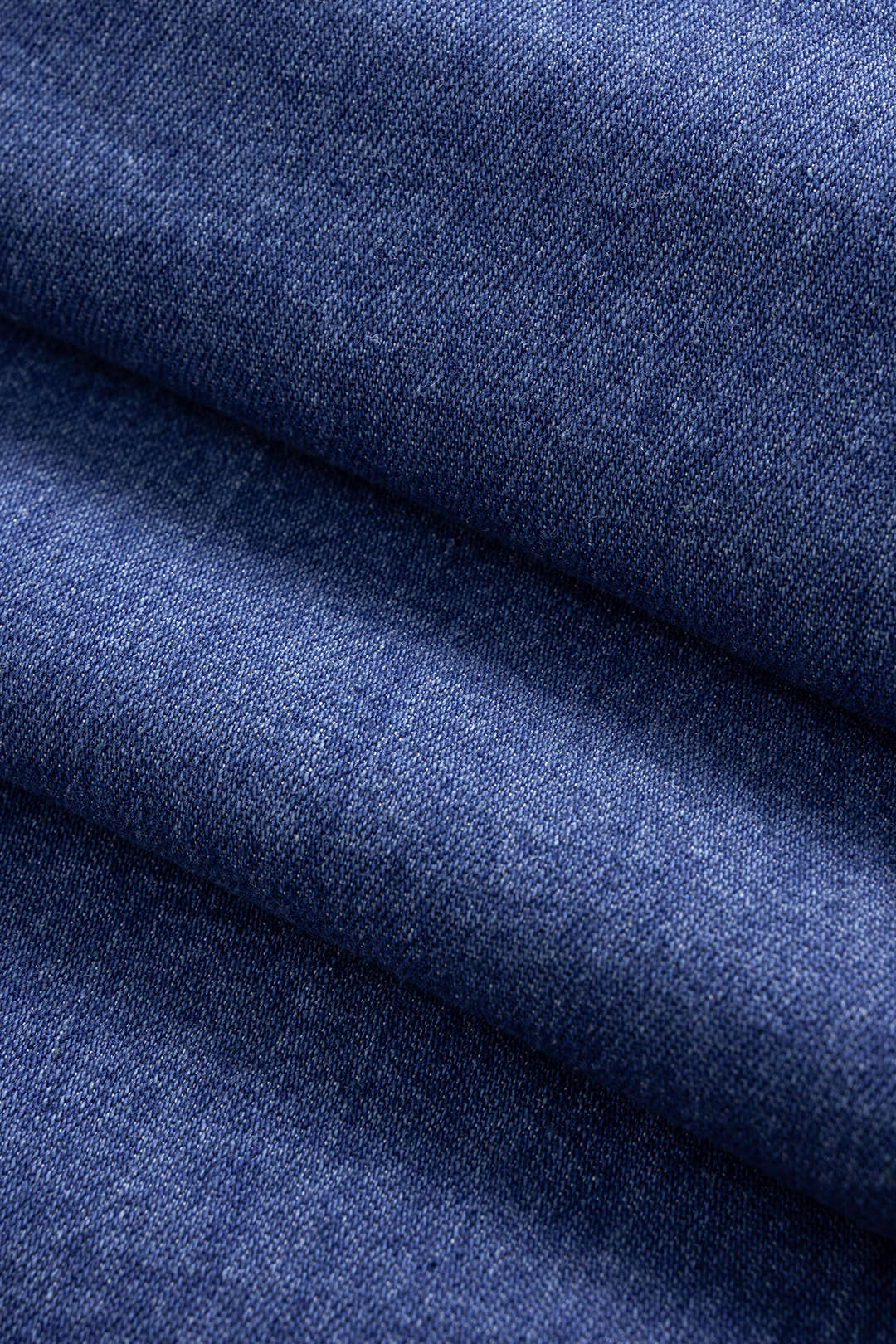Koyu Mavi Denim 3D Çiçekli Elbise