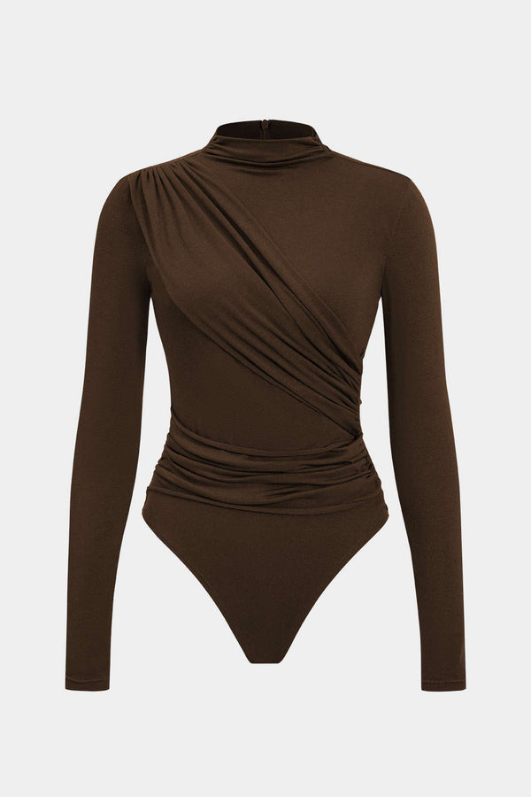 Büzgülü Uzun Kollu Bodysuit
