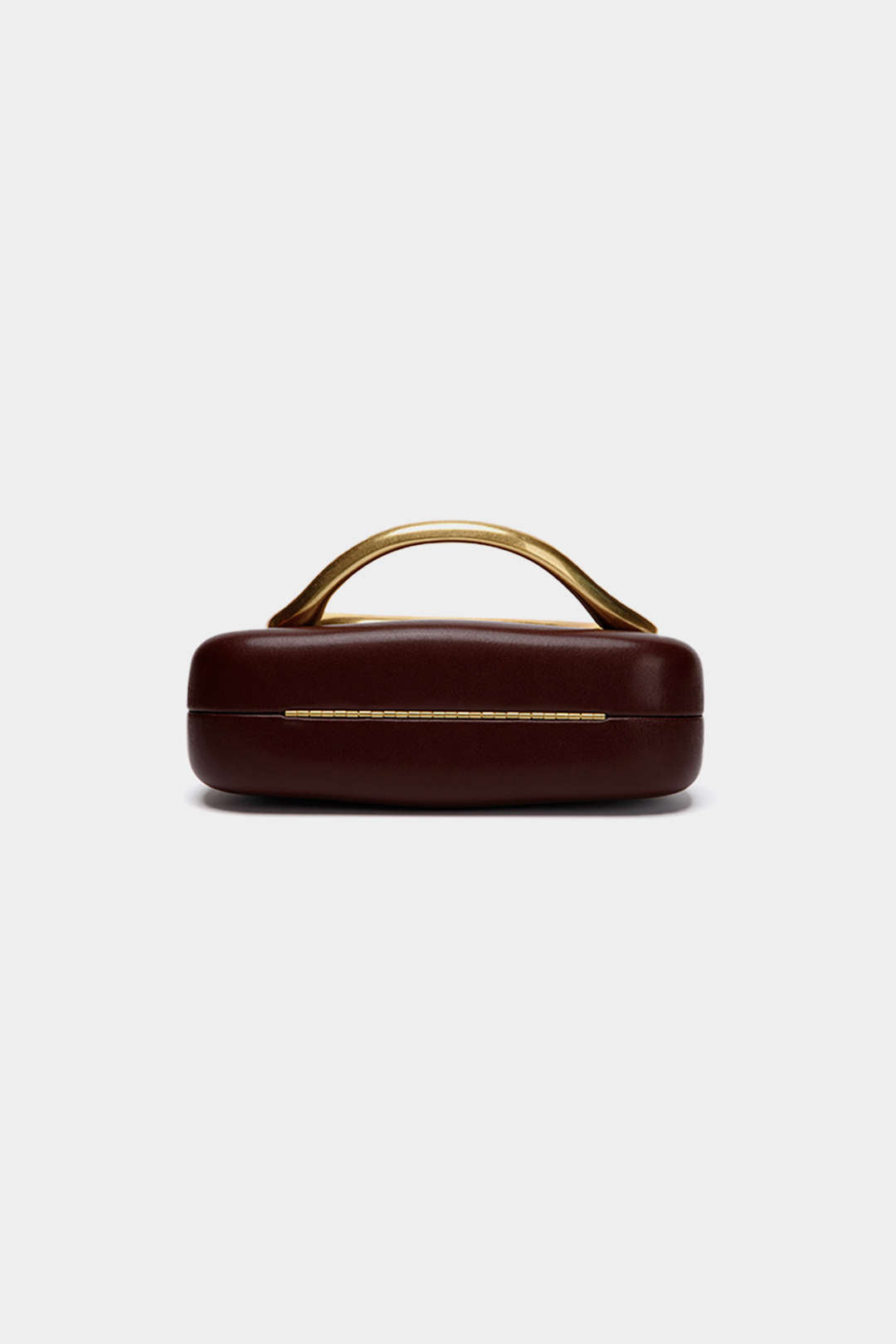 Suni Deri Metal Dekor Clutch Çanta