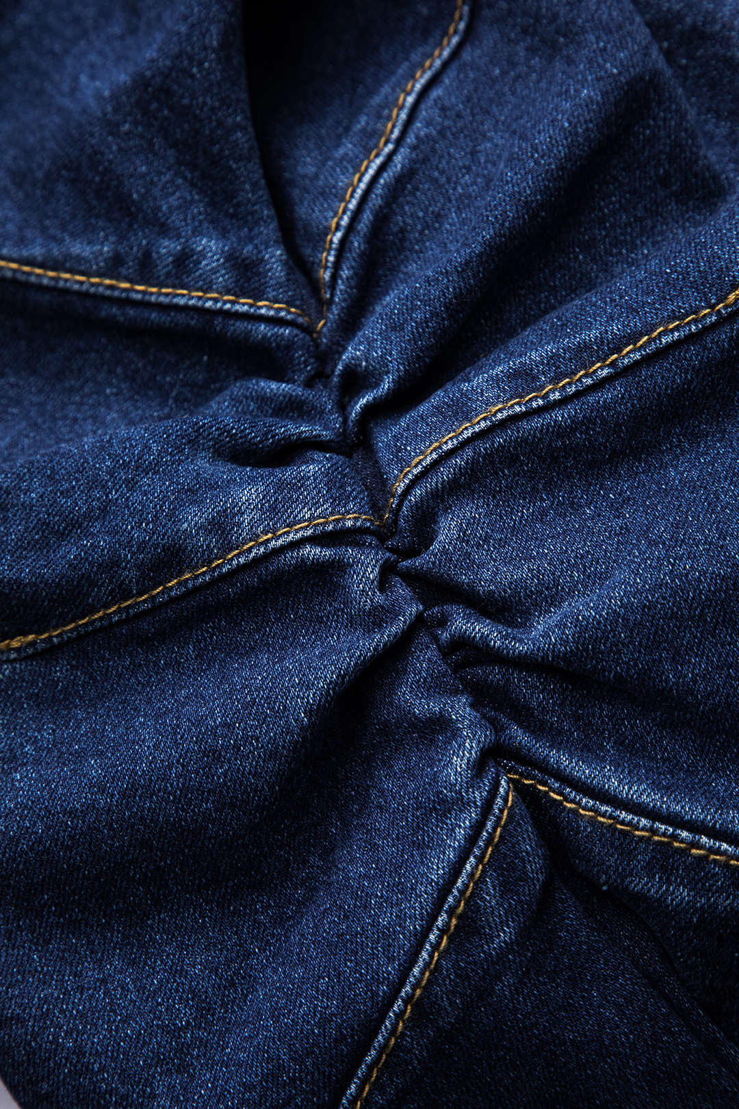 Denim Metalik Düğmeli Dış Giyim