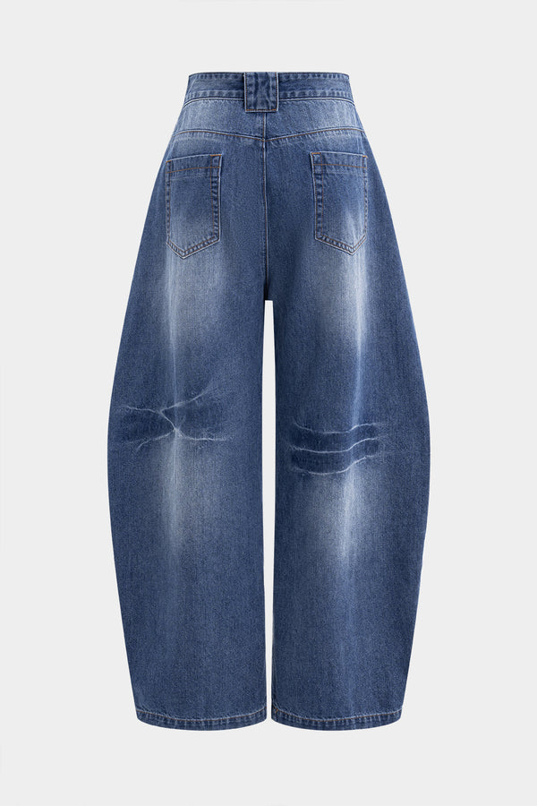 Denim Geniş Paça Varil Jeanler