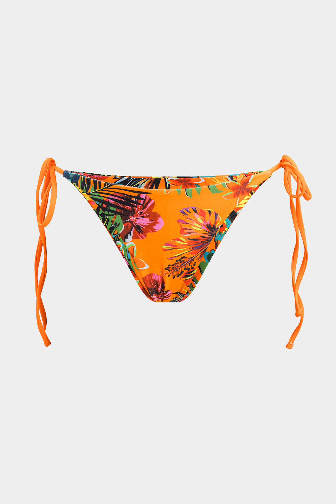 Çiçek Desenli Baskılı Ağ Mesh Kırışık Bağlama Sırt Açık Bikini ve Bağlama Detaylı Üst Set