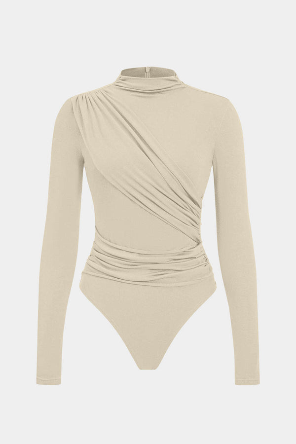Büzgülü Uzun Kollu Bodysuit