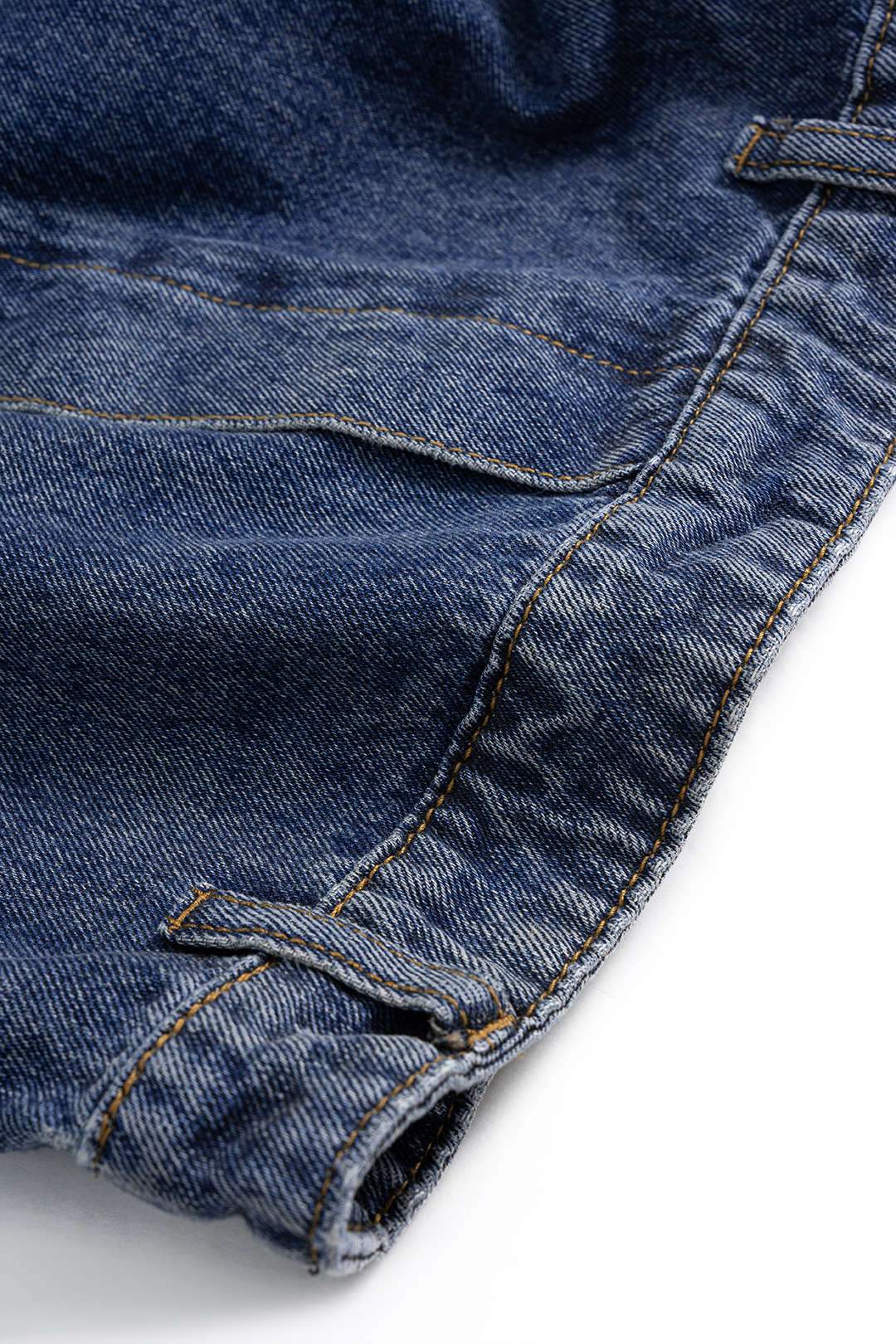 Koyu Mavi Yüksek Bel Denim Pantolon