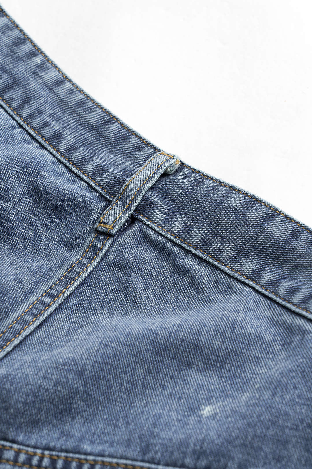 Denim Asimetrik Yüksek Bel Jeanler