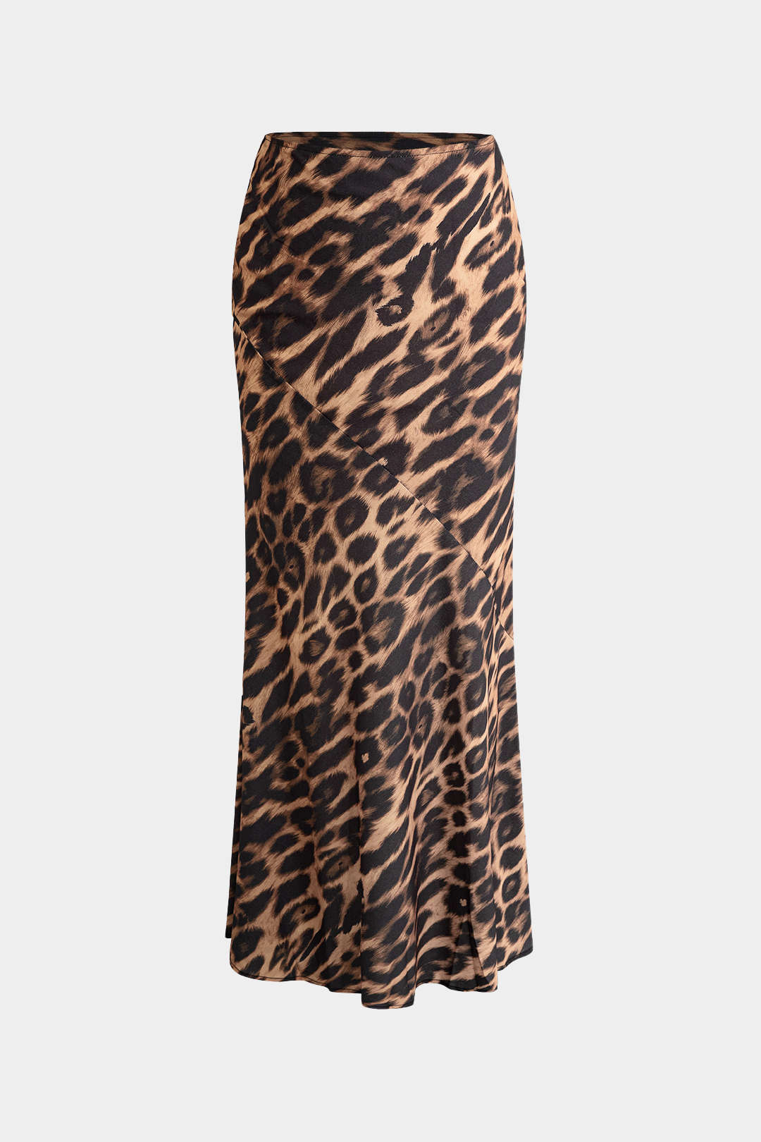 Leopar Desenli İhtişamlı Etek