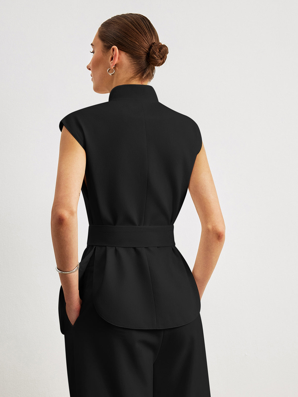Kemerli Peplum Bluz