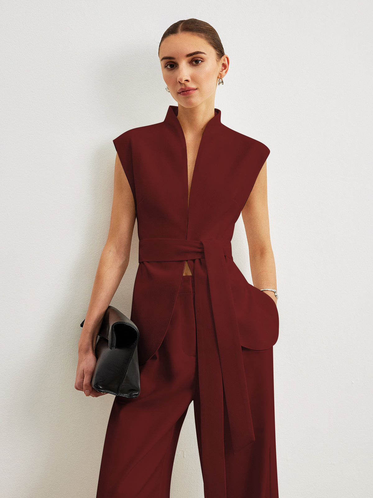 Kemerli Peplum Bluz