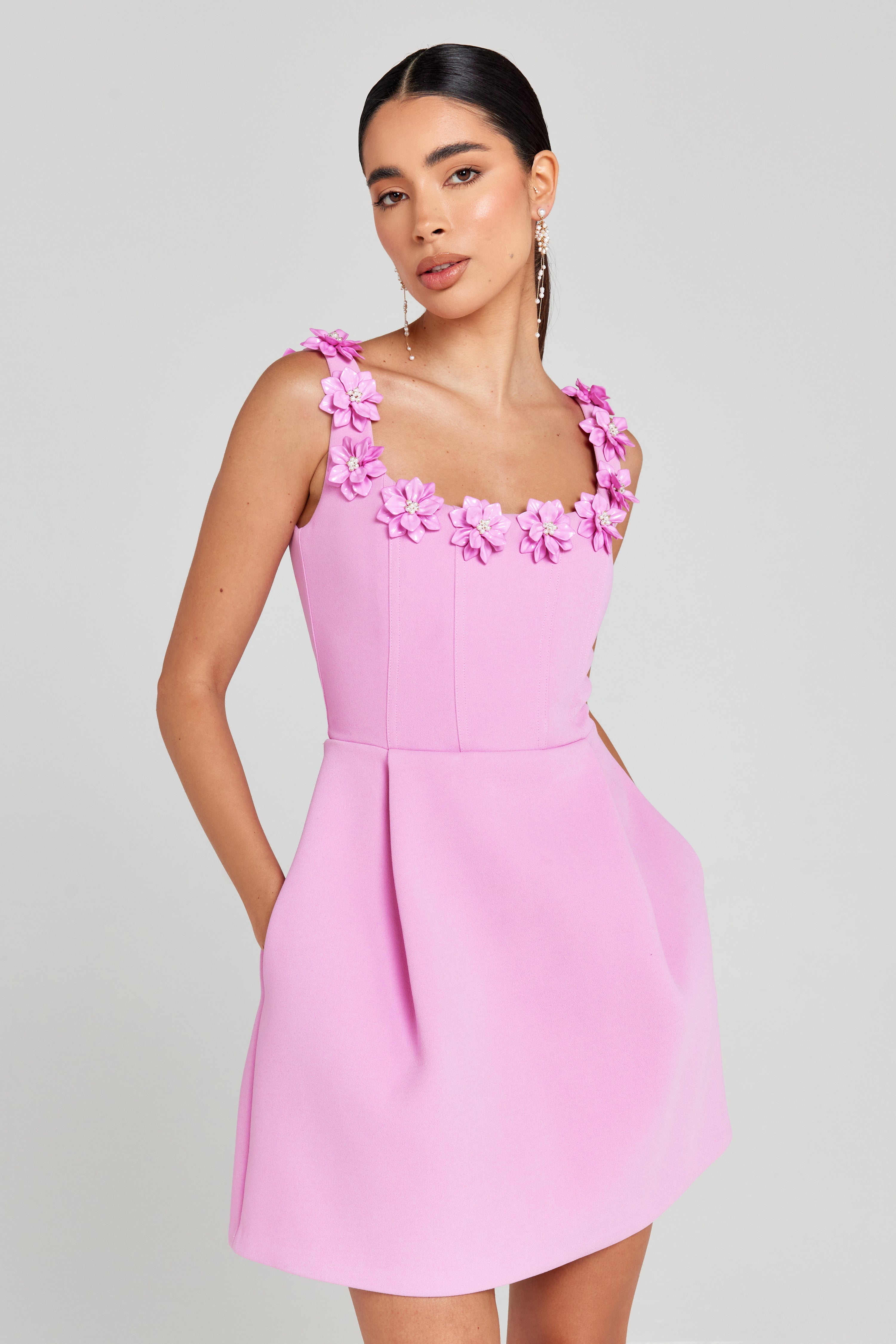 Cindy Pembe Elbise