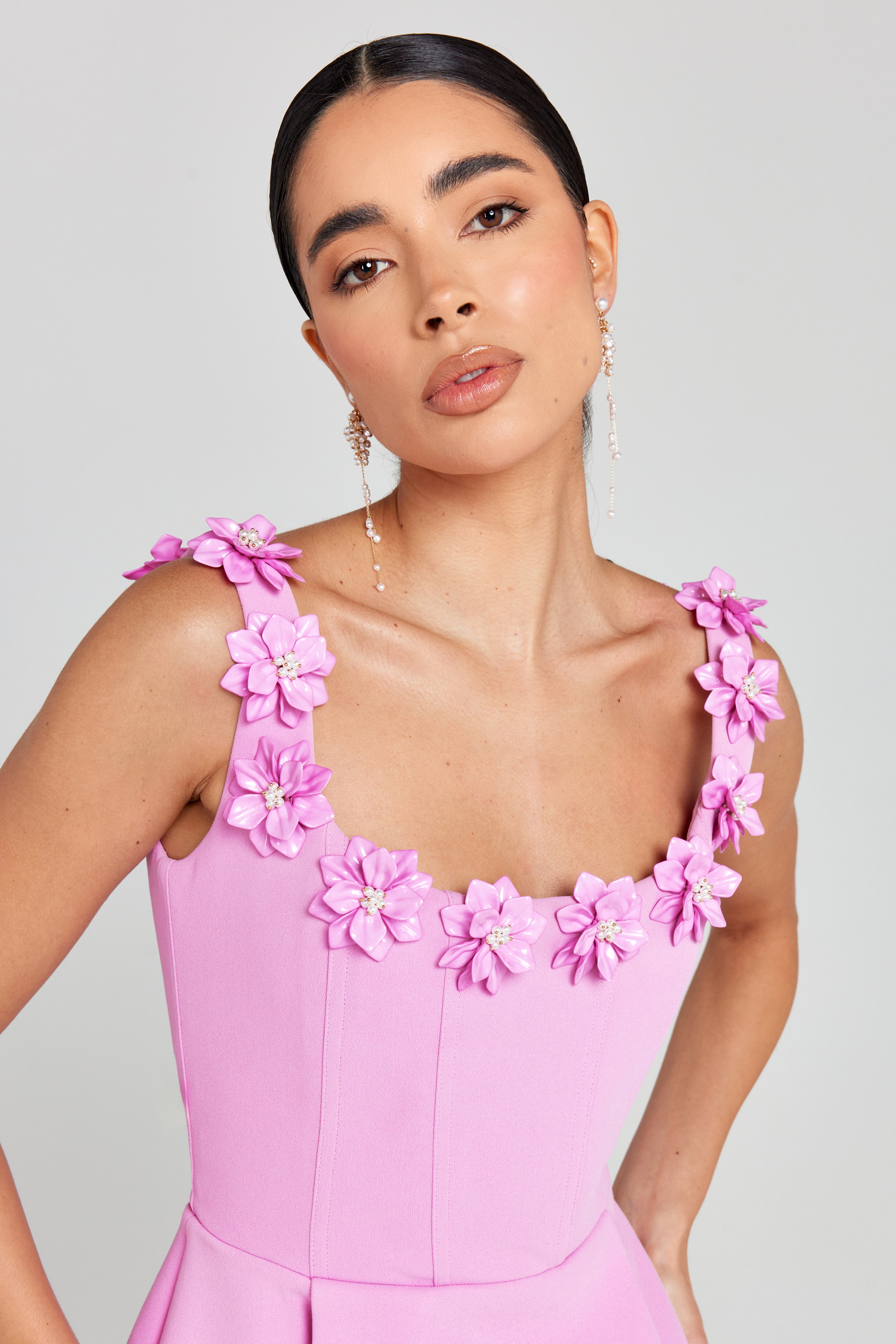 Cindy Pembe Elbise