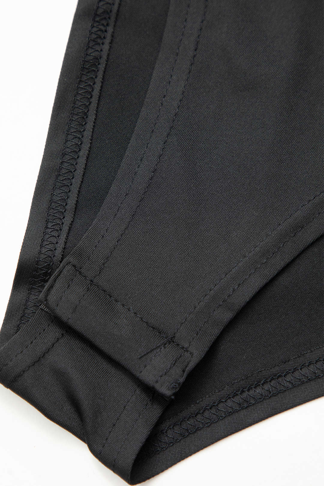 Suni Deri Panel Detaylı Uzun Kollu Mock Yaka Bodysuit