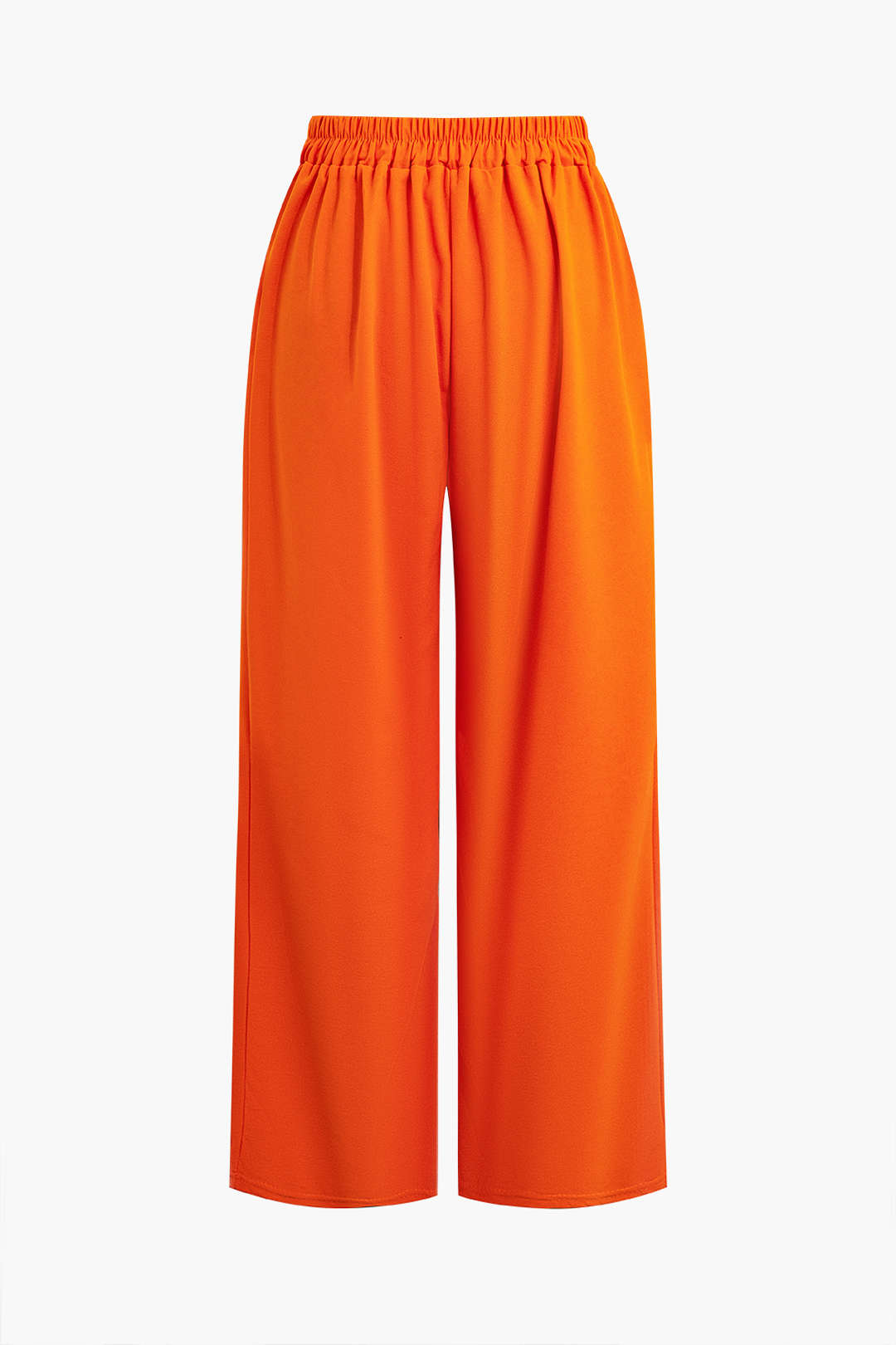 Basic Düz Kolsuz Bluz ve Düz Paça Pantolon Takımı