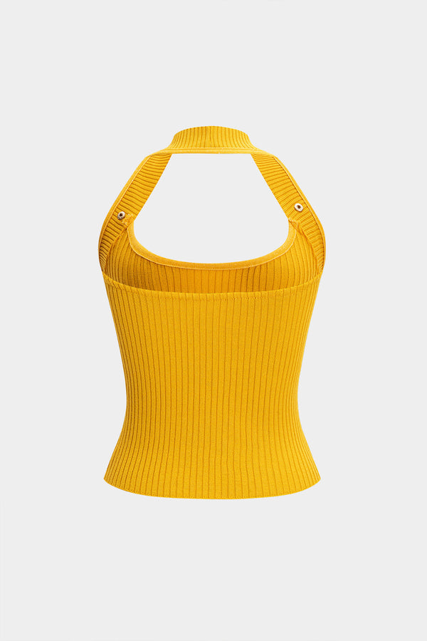 Halter Yaka Sırt Açık Kolsuz Atlet
