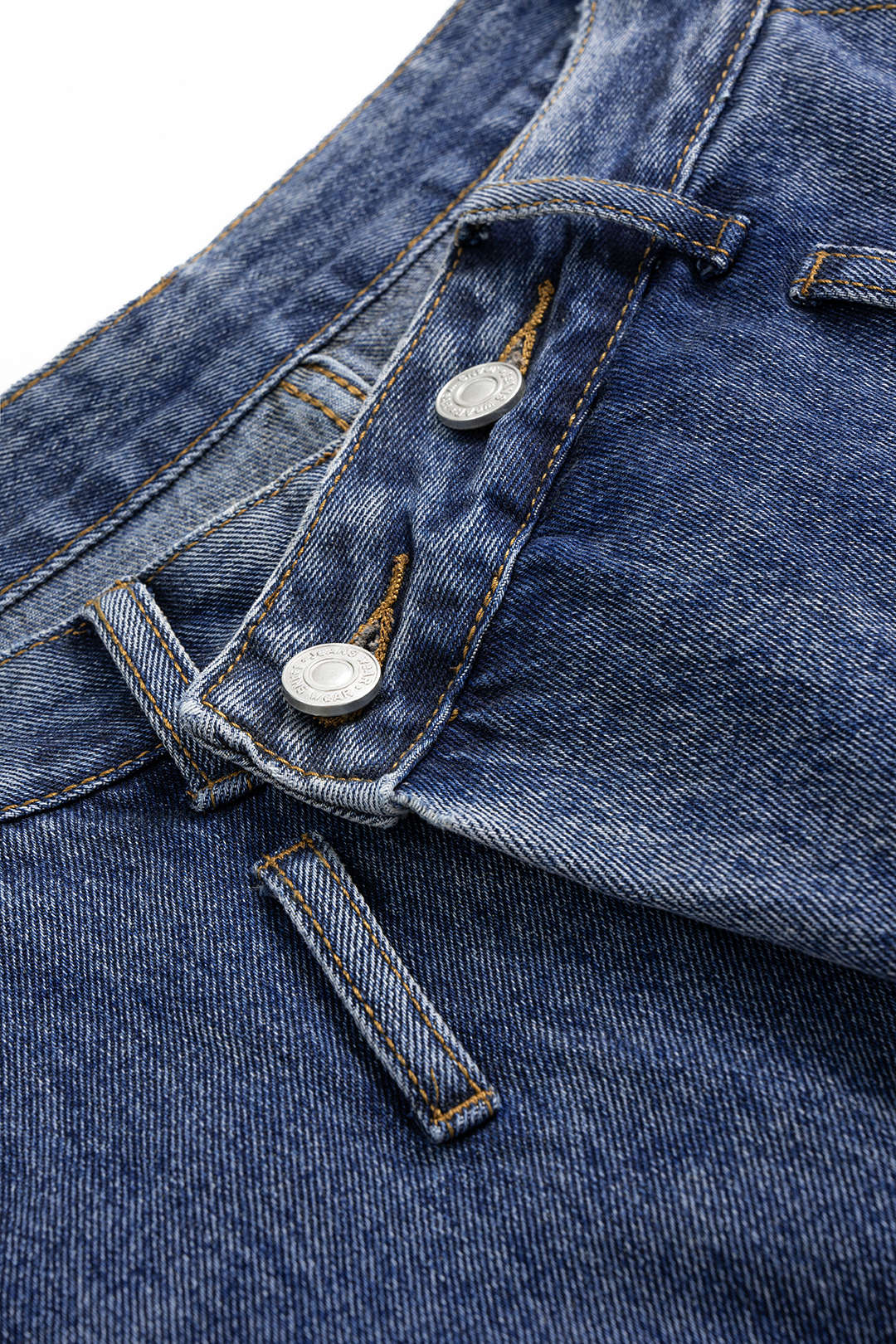 Koyu Mavi Yüksek Bel Denim Pantolon