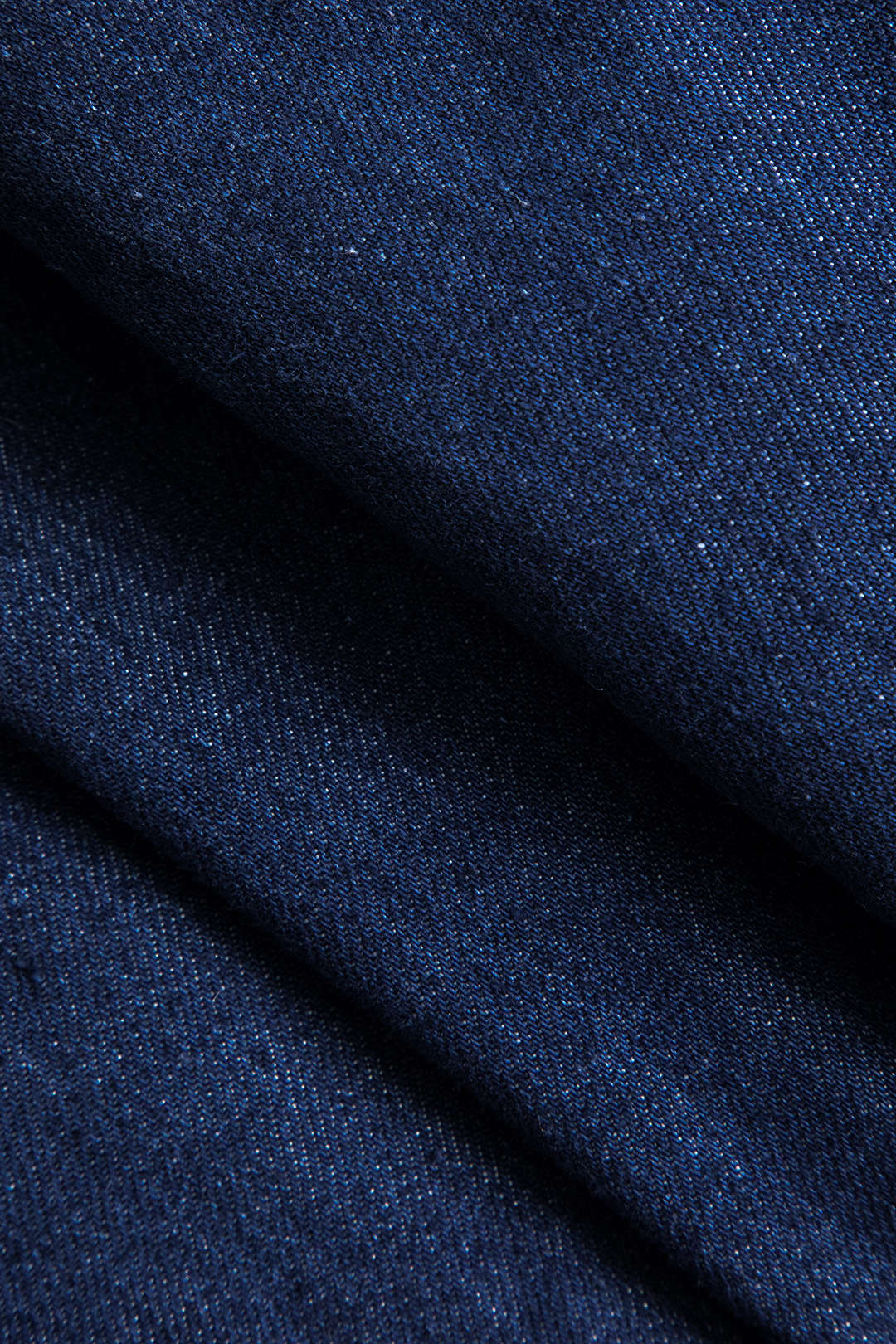 Lacivert Denim Düğmeli Büzgülü Cepli Detaylı Ceket
